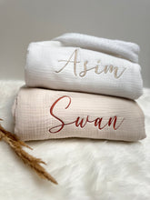 Lade das Bild in den Galerie-Viewer, couverture en gaze de coton broder