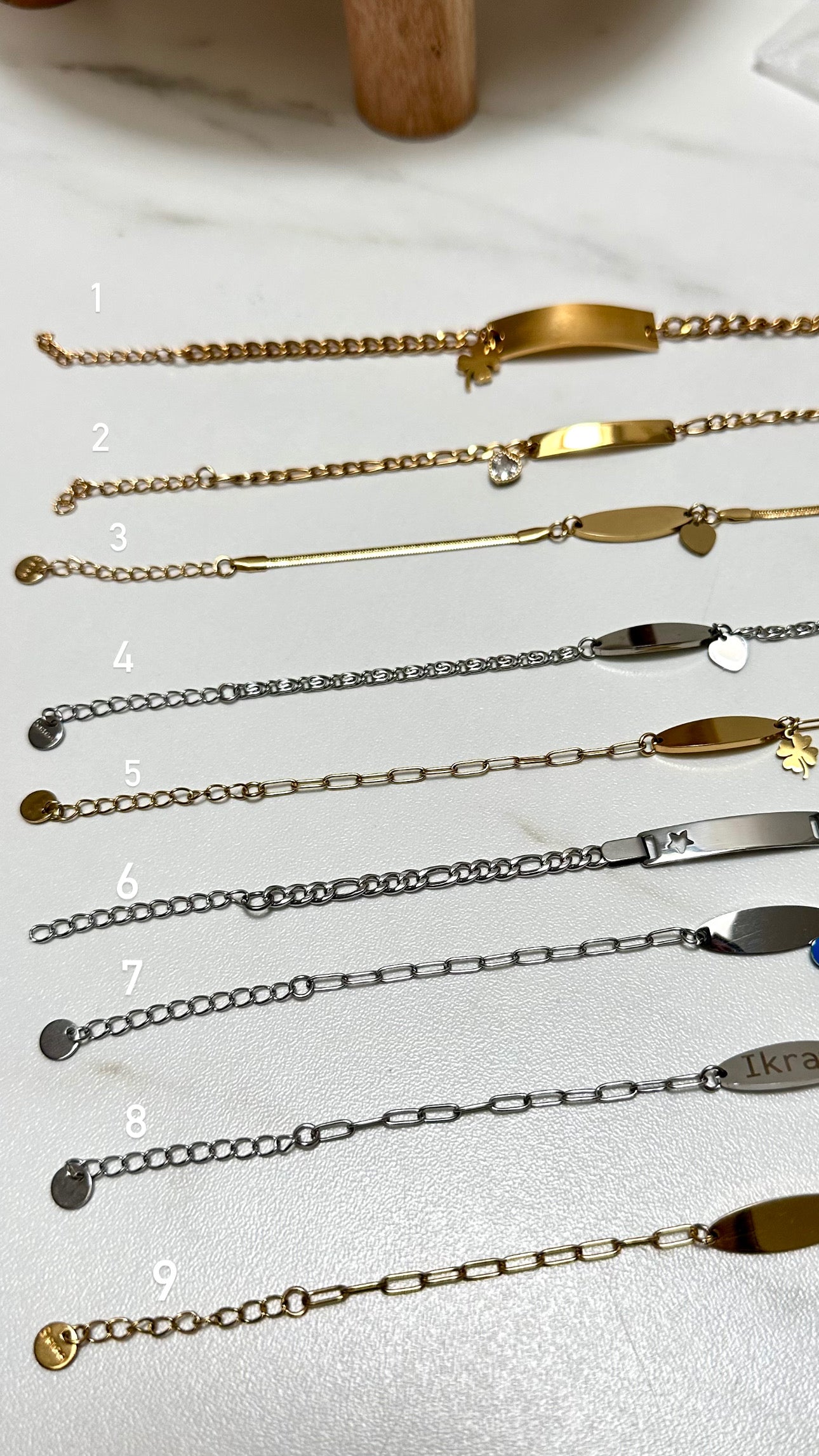 Bracelet acier inoxydable à graver