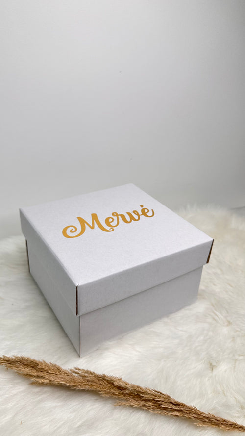 Boîte blanche personnalisée coffret cadeau