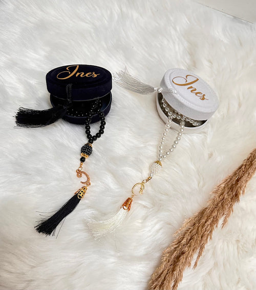 Boîte à tasbih personnalisée élégante