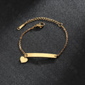 Bracelet Cœur Doré – Acier Inoxydable