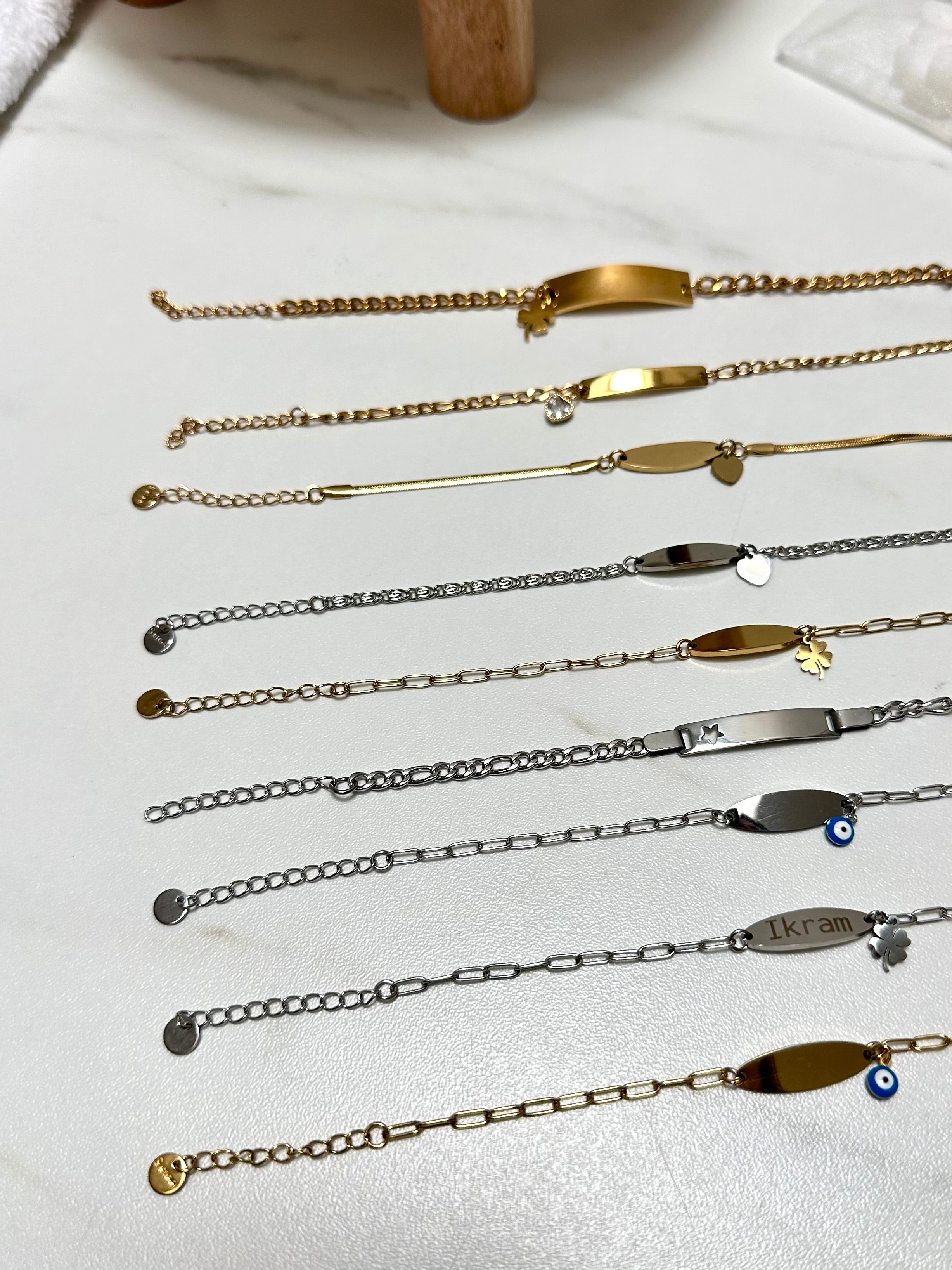 Bracelet acier inoxydable à graver