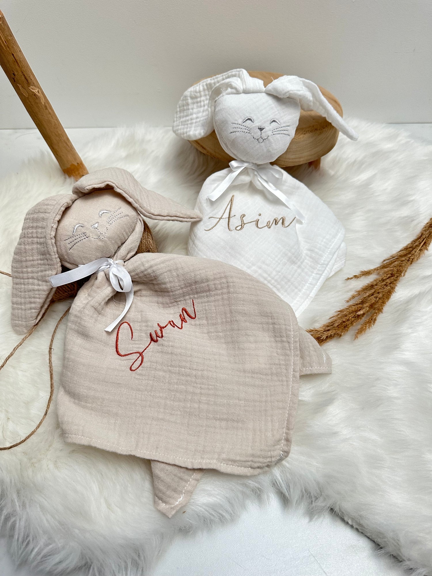 Doudou personnalisé gaze de coton 