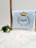 Couverture bebe royale personalisé