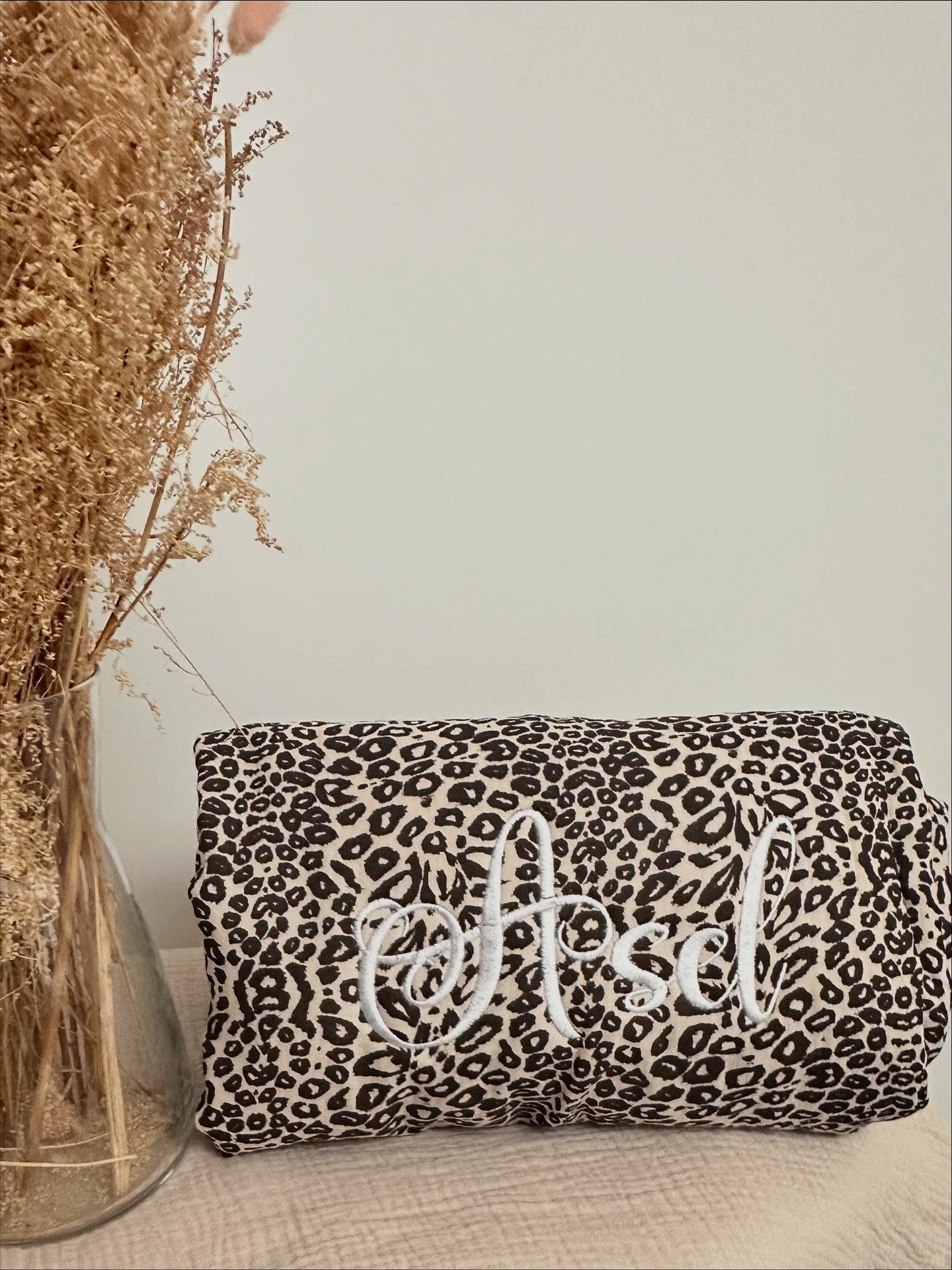 Couverture Bébé Léopard Personnalisée