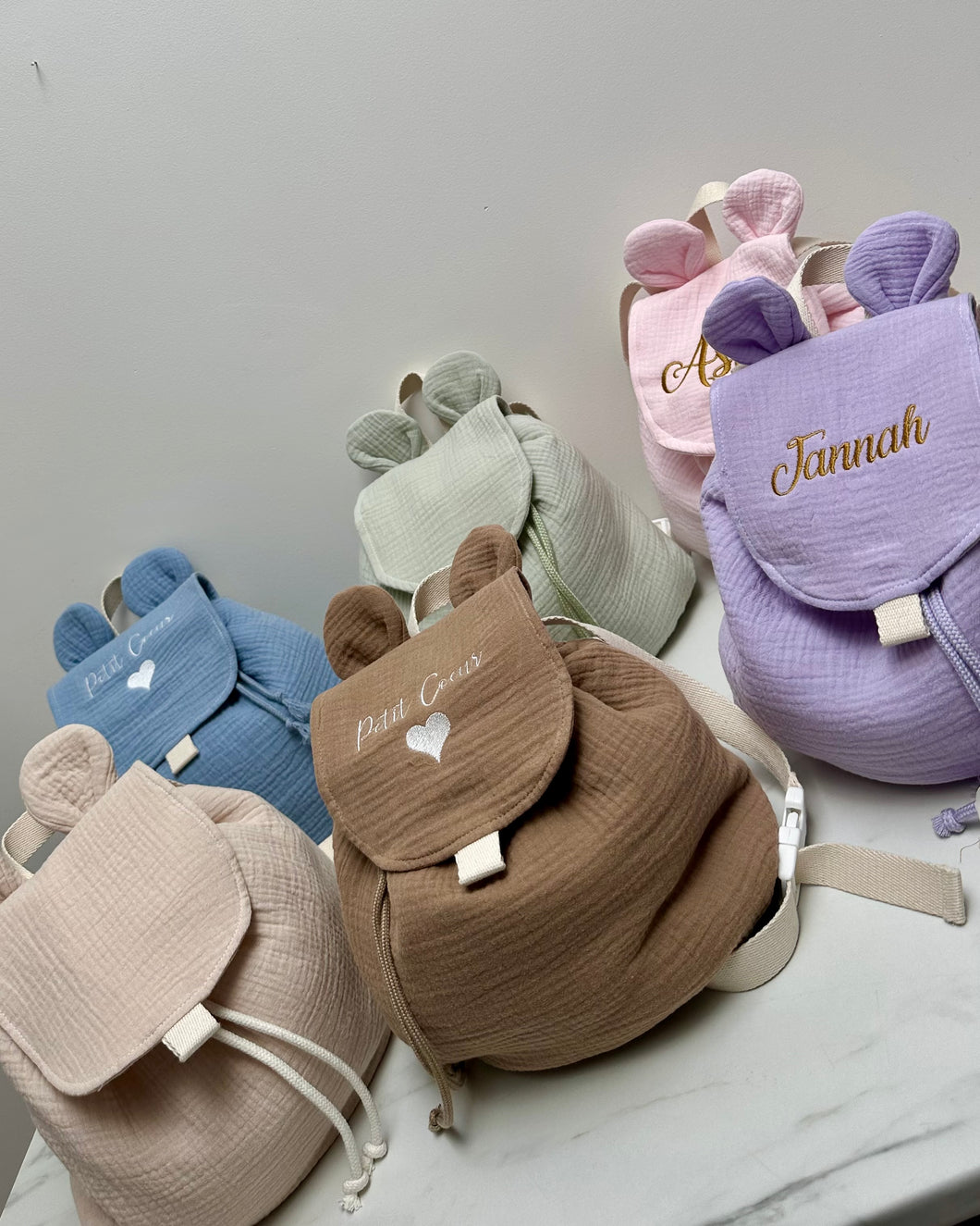 Sac à dos en gaze de coton