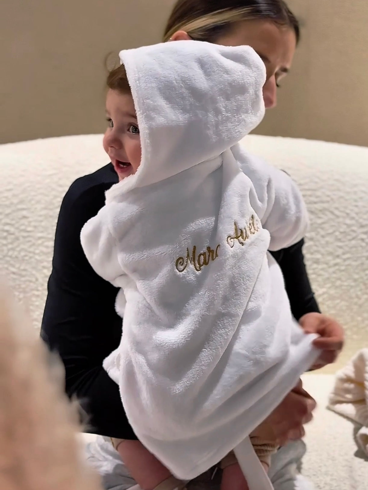 Peignoir en polaire bébé