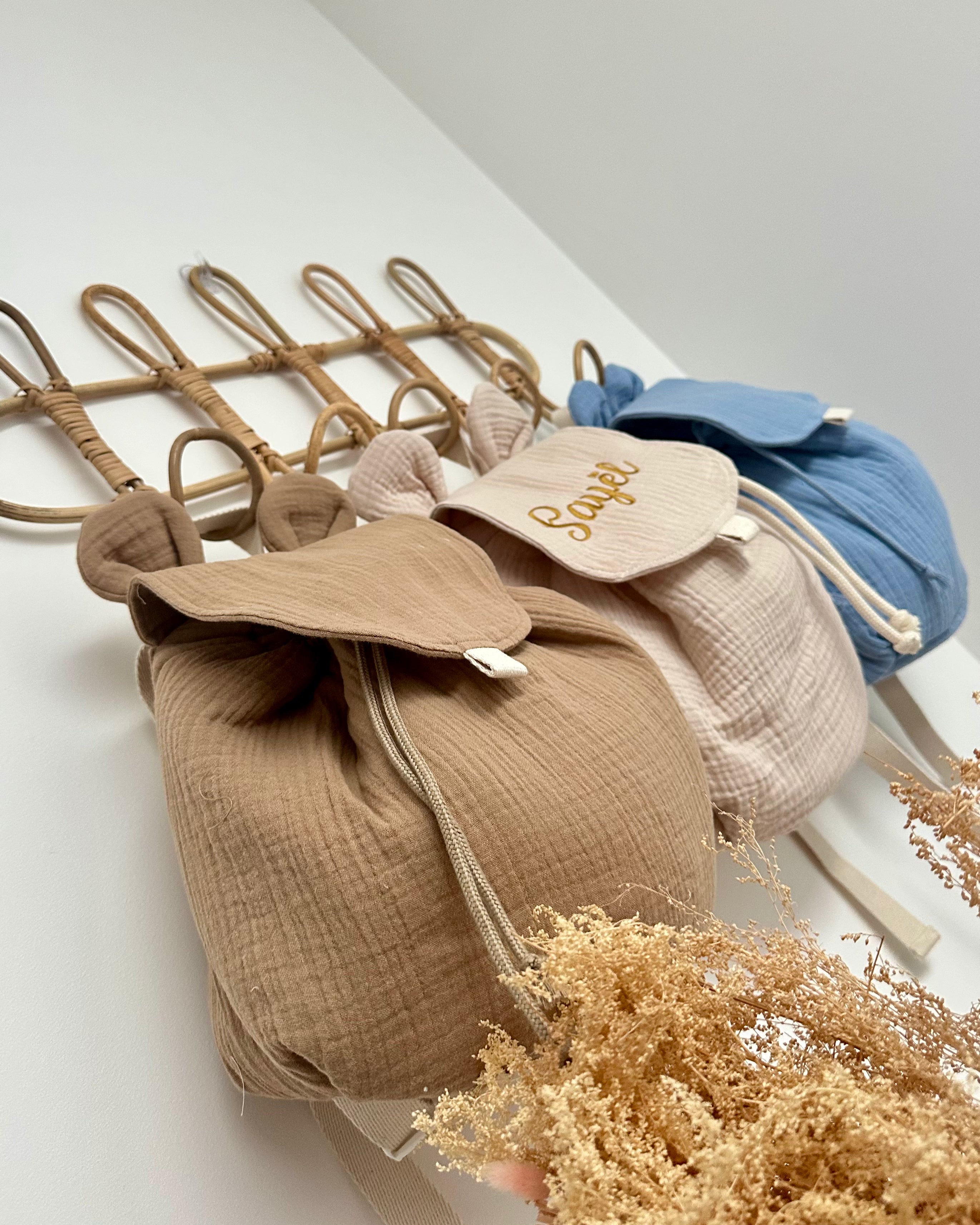 Sac à dos en gaze de coton