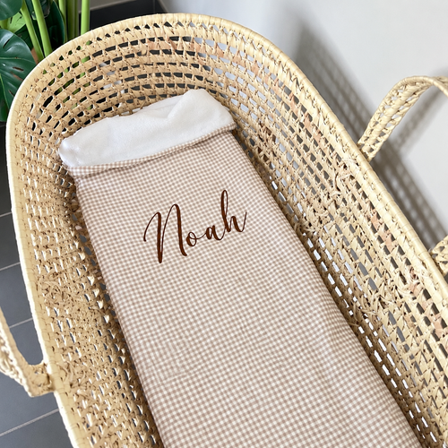 Couverture bébé Vichy personnalisée