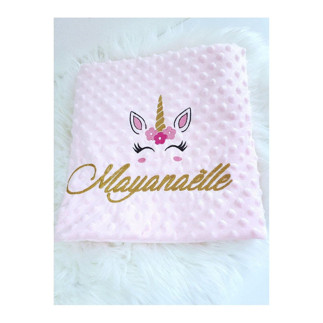 Pink unicorn blanket
