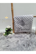 Couverture bébé gris Osmanli personnalisée