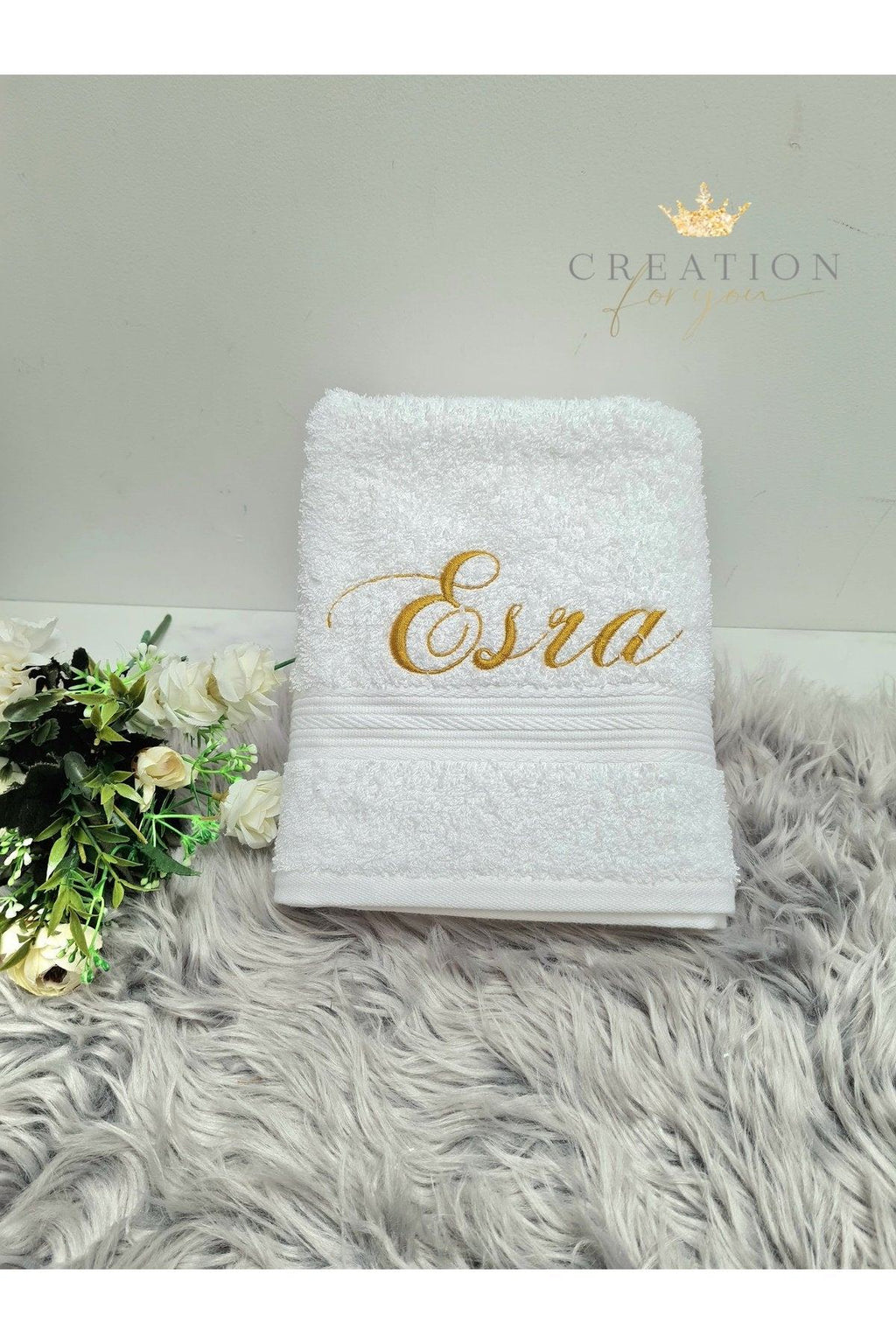 Coffret bain peignoir serviette gant personnalisé