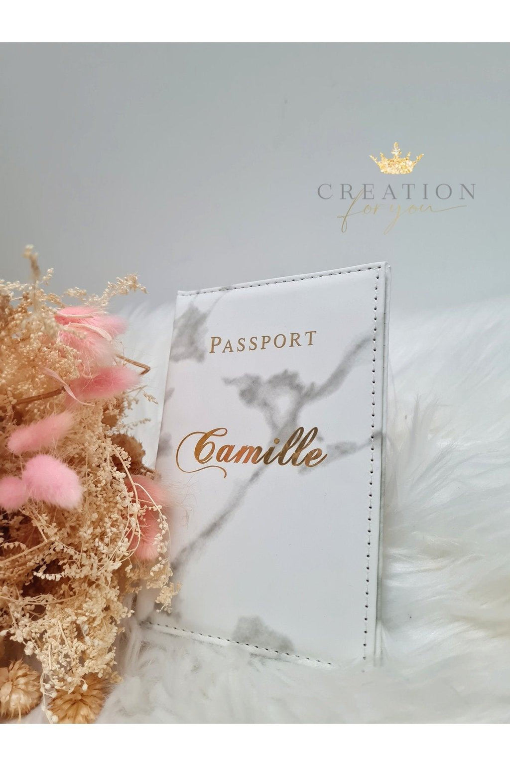 Protecteur passeport brodé original